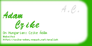 adam czike business card